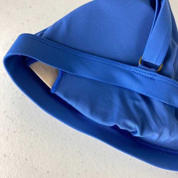 Andie Swim The Caicos Top Bikini Blue Womens Large Cami Triangle - Picture 4 of 4